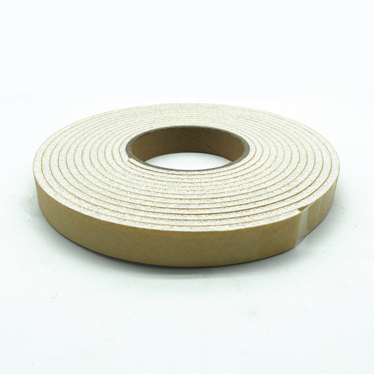 Single Sided White Open Cell XPE Foam Tape Weatherstrip for Doors and Windows