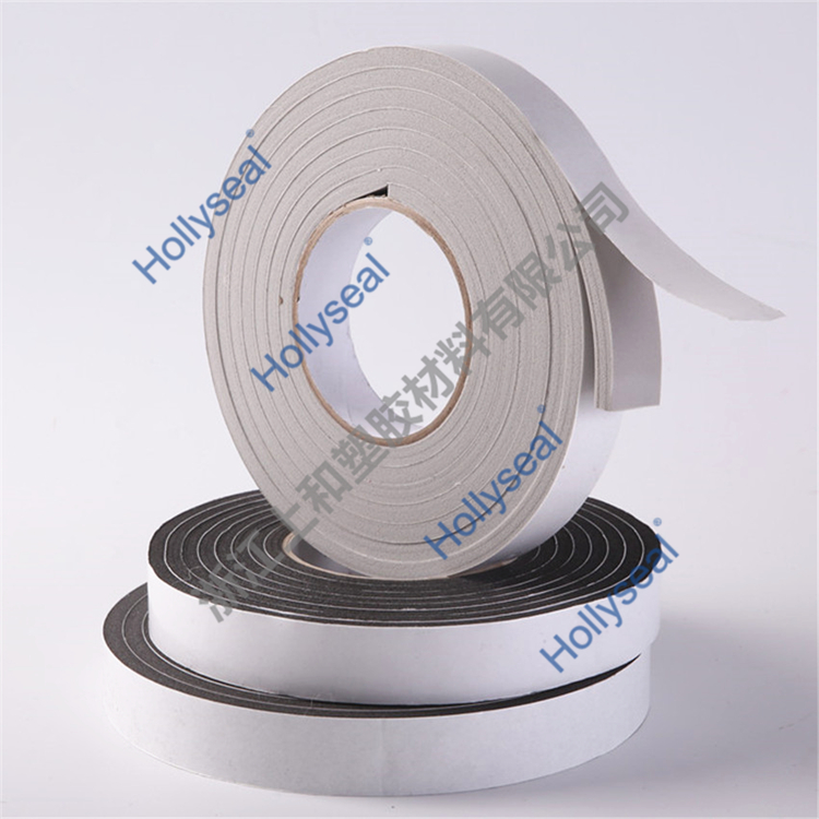 Hollyseal?閉孔PVC單面發(fā)泡膠帶 厚度1mm~25mm，密度110kg/m3~500kg/ m3